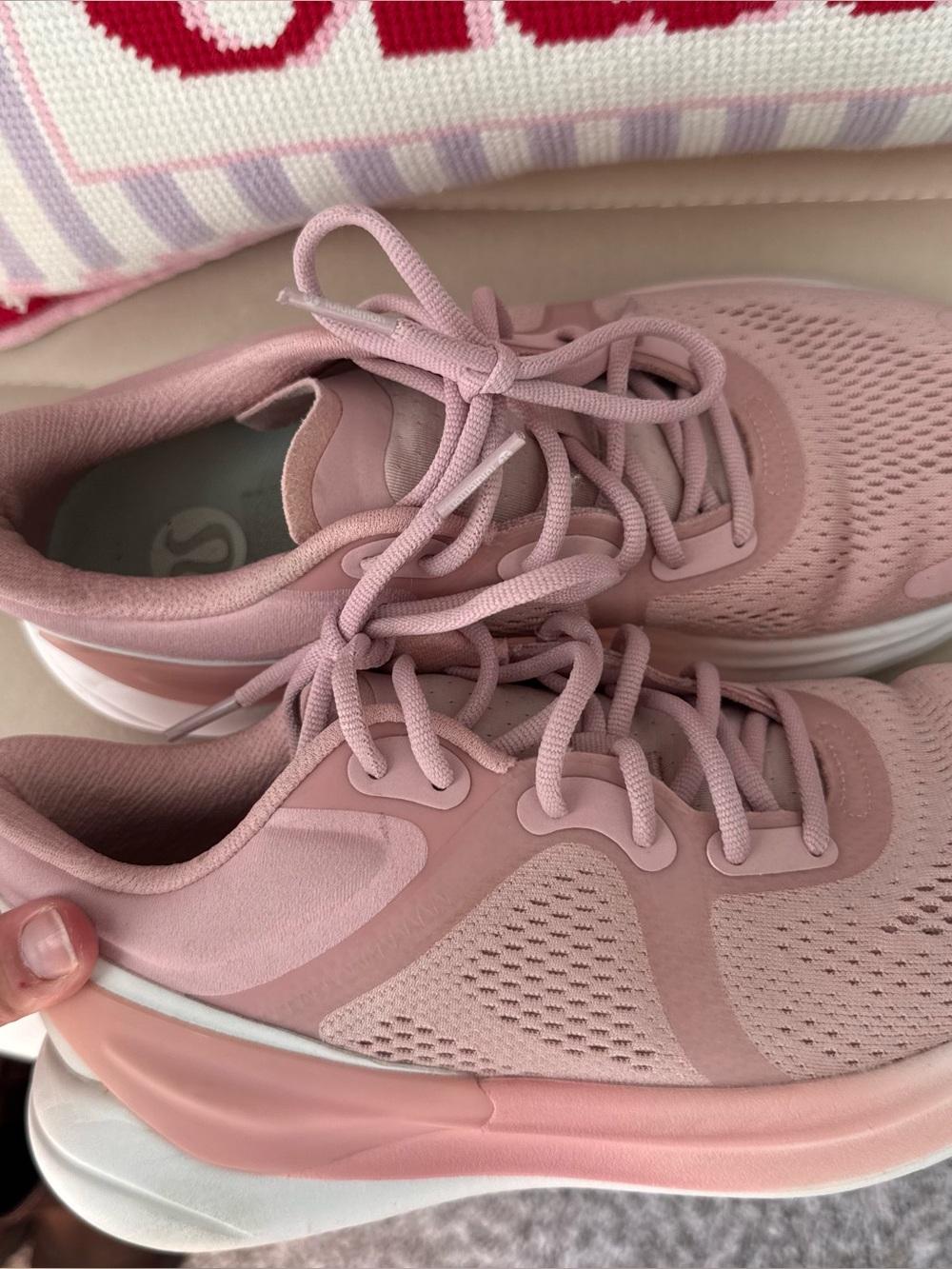 Pink Lululemon Athletic Shoes